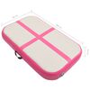 vidaXL Gymnastiekmat met pomp opblaasbaar 60x100x15 cm PVC roze