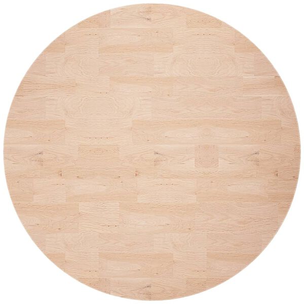 vidaXL Tafelblad rond Ø80x2,5 cm onbehandeld massief eikenhout