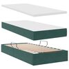 vidaXL Opslag bed met matras Donkergroen 90 x 190 cm Fluweel