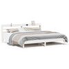 vidaXL Bedframe zonder matras massief grenenhout wit 180x200 cm
