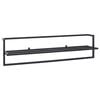 vidaXL Handdoekenrek 95x25x22 cm ijzer zwart