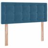 vidaXL Opslag bed met matras met hoofdeinde Blauw 120 x 190 cm Fluweel