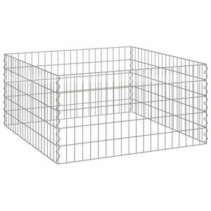 vidaXL Vierkante Composter 100 x 100 x 50 cm IJzer