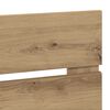 vidaXL Hoofdbord Artisan Eiken 90 cm Bewerkt hout