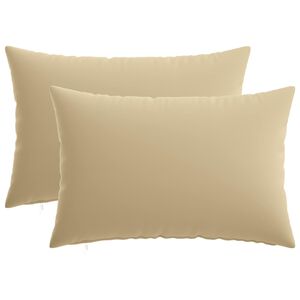 vidaXL Kussen met kussen HEERLEN 2 st Beige Polyester