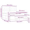 vidaXL Boxspring bed met matras met hoofdeinde Cr&egrave;me 180 x 200 cm Stof
