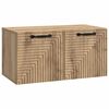 vidaXL Wandbeugel TV-kast 59,5 x 31 x 30 cm Artisanaal eiken
