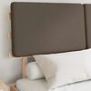 vidaXL Bedframe met Gevoerd Hoofdgedeelte Taupe 120 x 190 cm