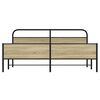 vidaXL Bedframe zonder matras metaal sonoma eikenkleurig 183x213 cm