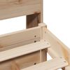 vidaXL Bed met boekenkast zonder matras massief grenenhout 75x190 cm