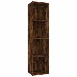 vidaXL Boekenkast / tv-meubel 36x30x143 cm bewerkt hout gerookt eiken