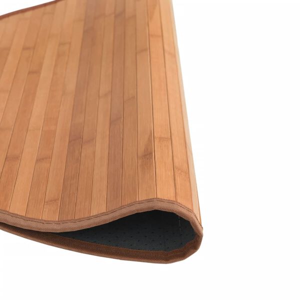 vidaXL Vloerkleed rond 80 cm bamboe naturel