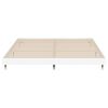 vidaXL Bedframe massief hout wit 200x200 cm