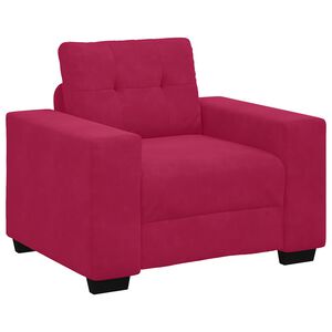 vidaXL Sofastoel Wijnrood 100x78x80 cm Fluweel