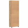 vidaXL Hoge kast met plank Artisan Eiken 60 x 35 x 182 cm Bewerkt hout