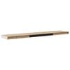 vidaXL Wandschappen zwevend 4 st 120x23,5x3,8 cm MDF eikenkleurig wit