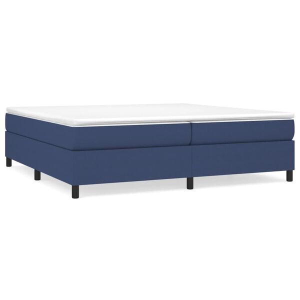 vidaXL Boxspring bed stof blauw 200x200 cm