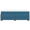 vidaXL Boxspring met matras fluweel donkerblauw 120x190 cm