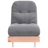 vidaXL Futon slaapbank met matras 60x206x11 cm massief douglashout