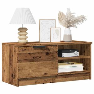 vidaXL Tv-meubels 2 st 80x35x36,5 cm bewerkt hout oud houtkleurig