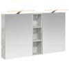 vidaXL Badkamerkastenset 3 st 120 x 14,5 x 70 cm Bewerkt hout