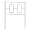 vidaXL Vervangend hoofdbord 80 cm metaal wit