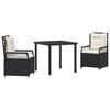 vidaXL Tuin eettafelset 5 st Beige en Licht Grijs poly rattan