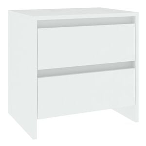 vidaXL Nachtkastje 45x34,5x44,5 cm bewerkt hout wit