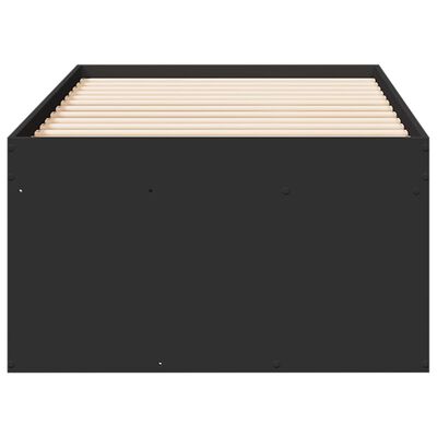 vidaXL Slaapbank met lades 90x200 cm bewerkt hout zwart