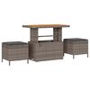 vidaXL Tuin Sofa Set met kussen met opslag 8 pcs Grijs Poly Rattan