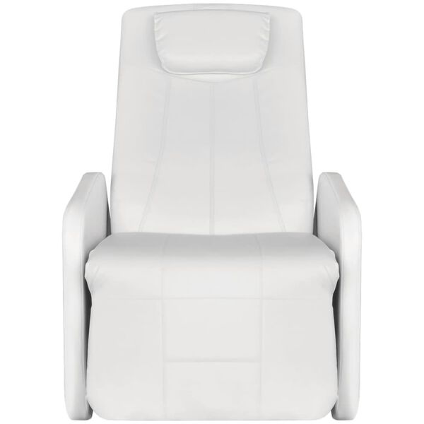 vidaXL Massagestoel kunstleer wit