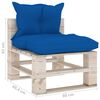 vidaXL 8-delige Loungeset met kussens pallet grenenhout