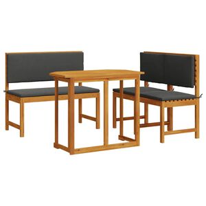 vidaXL Tuin Bistro Set 3 pcs Bruin Massief Acaciahout