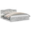 vidaXL Bedframe met lade Beton Grijs 180 x 200 cm Ingenieurshout