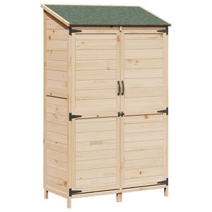 vidaXL Tuinschuur Naturel 106,5 x 56 x 176 cm Bewerkt hout