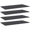 vidaXL Wandschappen 4 st 80x30x1,5 cm spaanplaat grijs