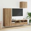 vidaXL TV Wandmeubels 4 pcs Artisan Eiken Bewerkt hout
