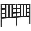 vidaXL Hoofdbord 166x4x100 cm massief grenenhout zwart