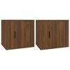 vidaXL Nachtkastjes 2 st 50x39x47 cm bruin eikenkleur