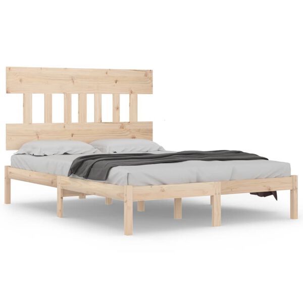 vidaXL Bedframe massief hout 150x200 cm