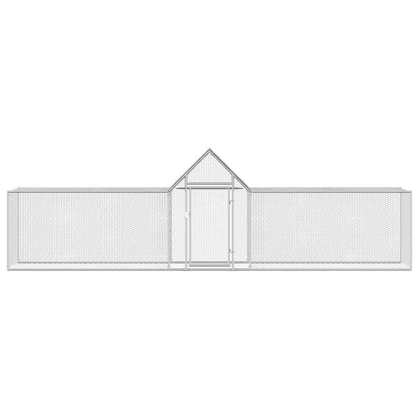 vidaXL Kippenren 5x1x1,5 m gegalvaniseerd staal