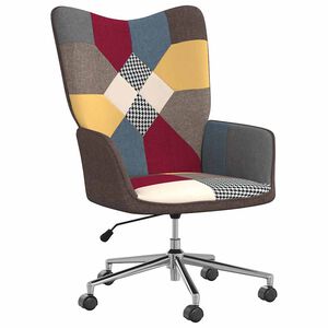 vidaXL Relaxstoel patchwork stof