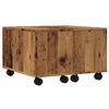 vidaXL Salontafel 60x60x38 cm bewerkt hout oud houtkleurig
