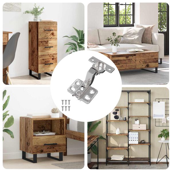 vidaXL Scharnier 254 pcs Nikkel 26 mm IJzer