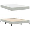 vidaXL Boxspringbed met matras Lichtgrijs 140 x 200 cm Stof
