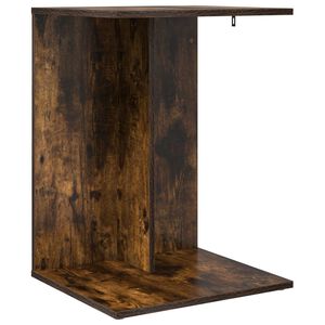 vidaXL Bijzettafel Gerookt eiken 45 x 40 x 62,5 cm Bewerkt hout