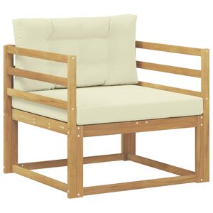 vidaXL Buiten Midden Sofa Polyester Wit
