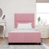 vidaXL Boxspringbed met hoofdeinde Roze 120 x 200 cm Fluweel