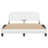 vidaXL Bedframe "Dover" kunstleer wit 140x200 cm