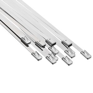 vidaXL Kabelbinders 12 st 4,6 x 400 mm zilver